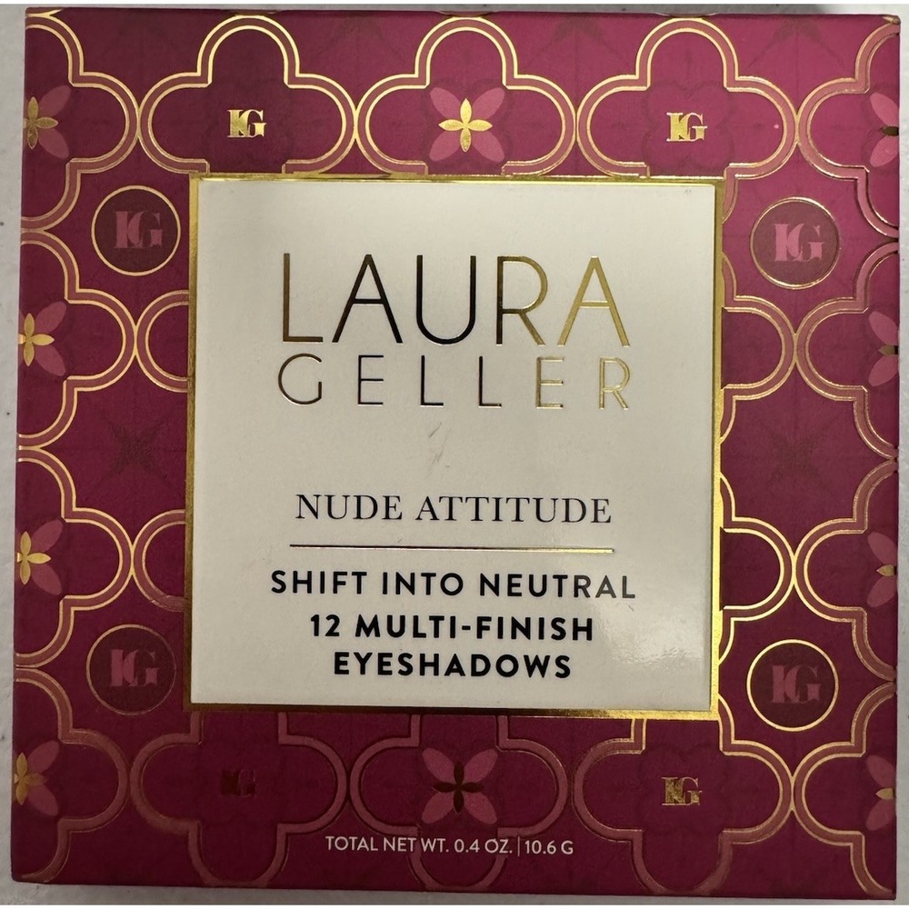 Laura Geller Nude Attitude 12 Multi-Finish Eyeshadow Palette 10.6g NEW SEALED